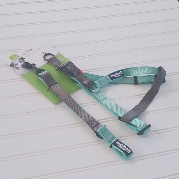 Nunbell Other - Nunbell Two Tone Nylon Pet Leash & Harness Set